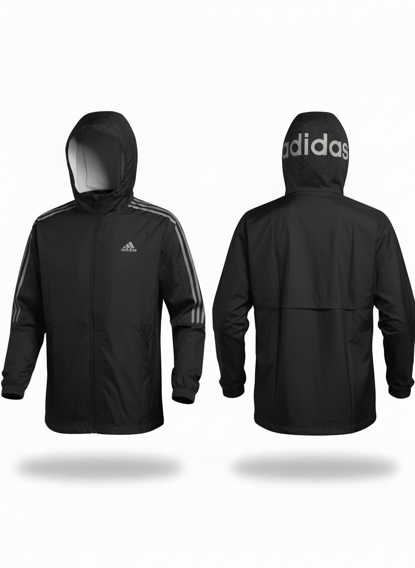 Cortaviento Deportiva negra classic