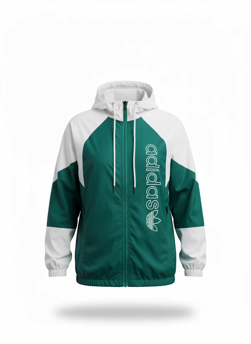 Cortaviento con chompa verde