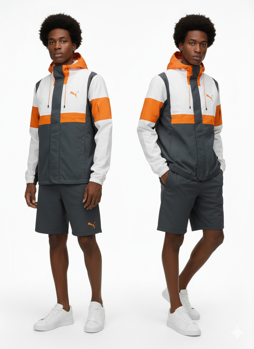 Cortaviento Orange grey