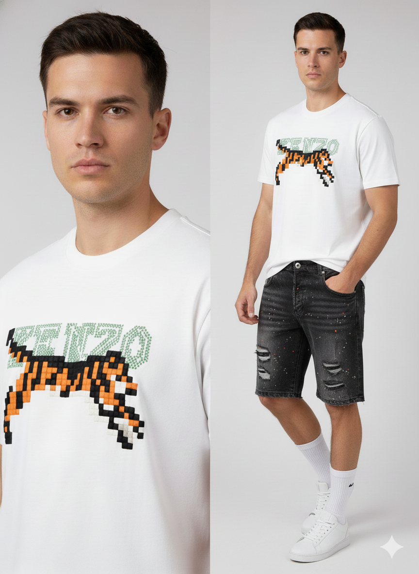 Camiseta Tiger Blanco