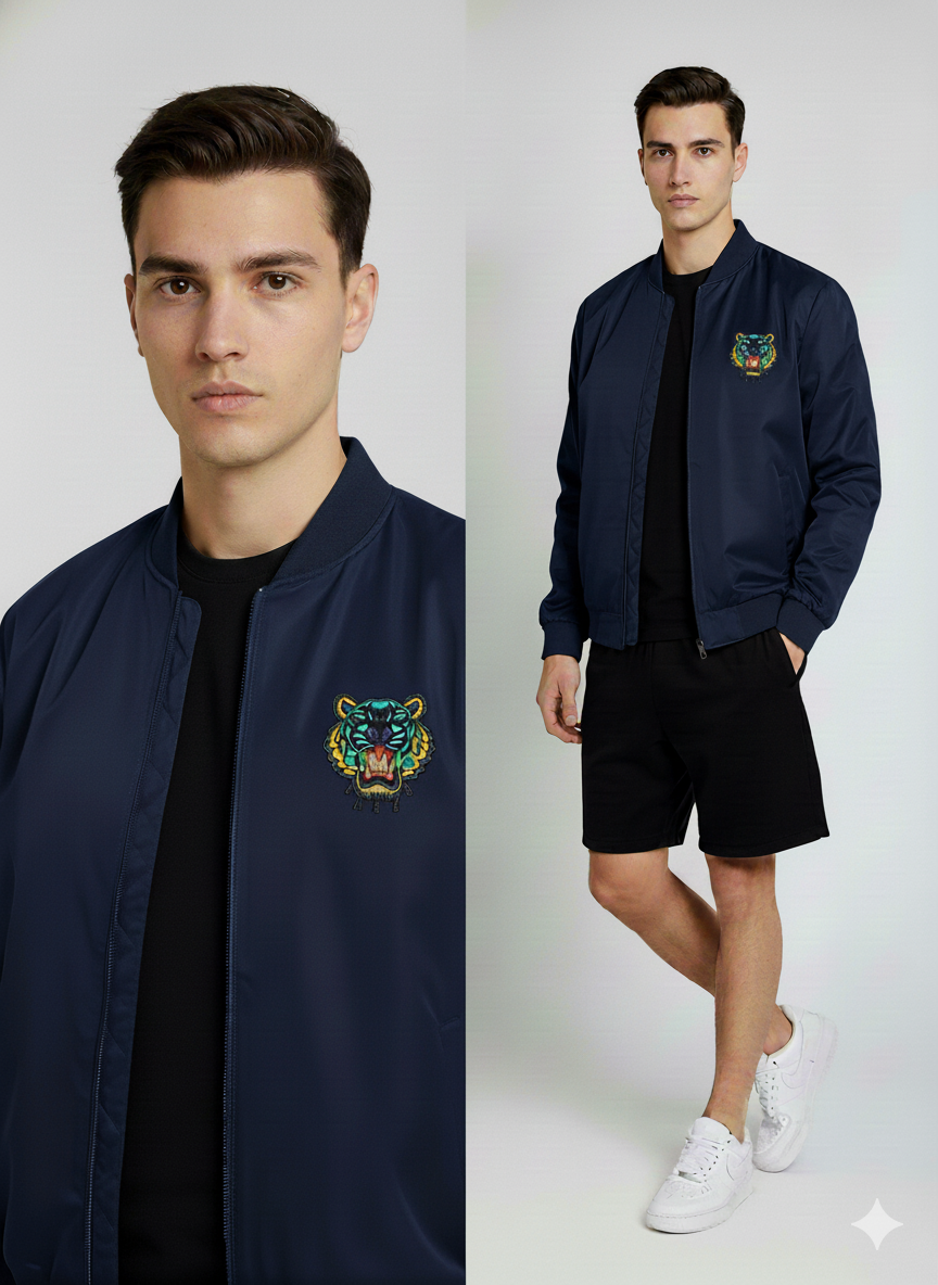 Cortaviento Tiger azul oscuro