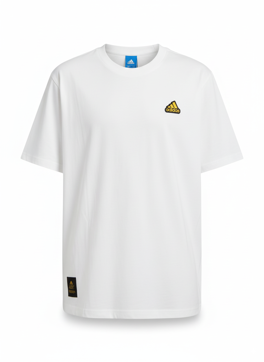 camiseta blanca cuello redondo clásica