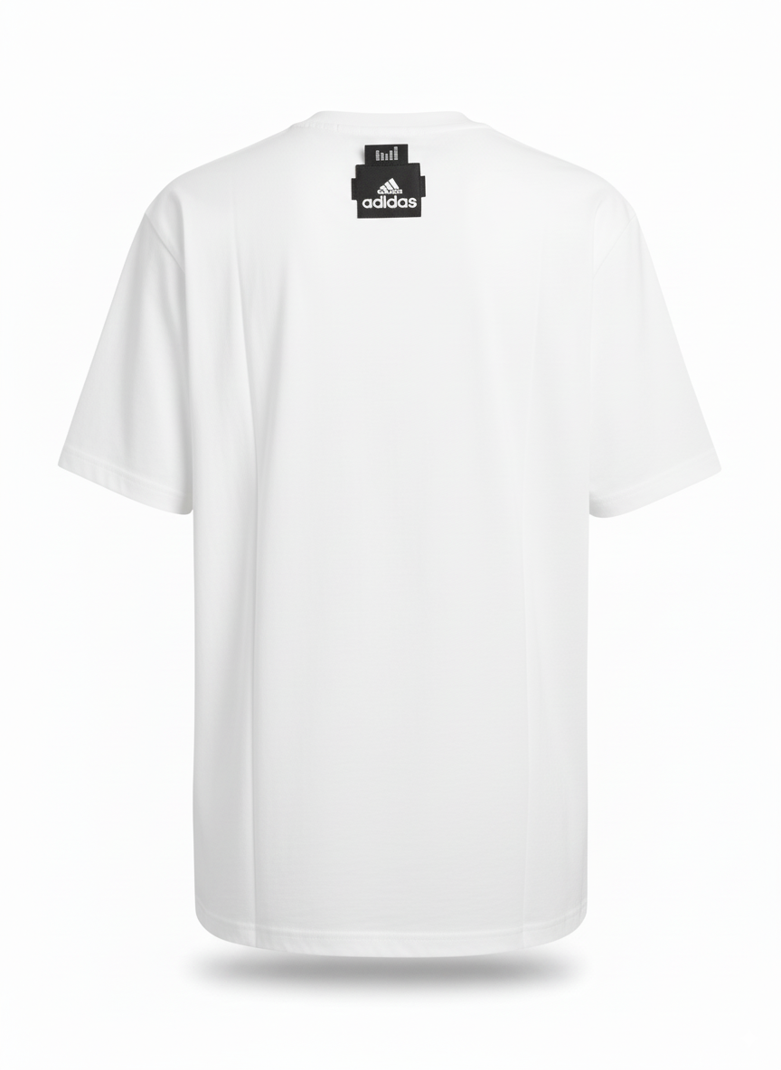 camiseta blanca cuello redondo clásica